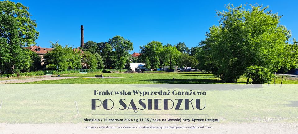 Plakat Sąsiedzkiej Wyprzedaży Garażowej