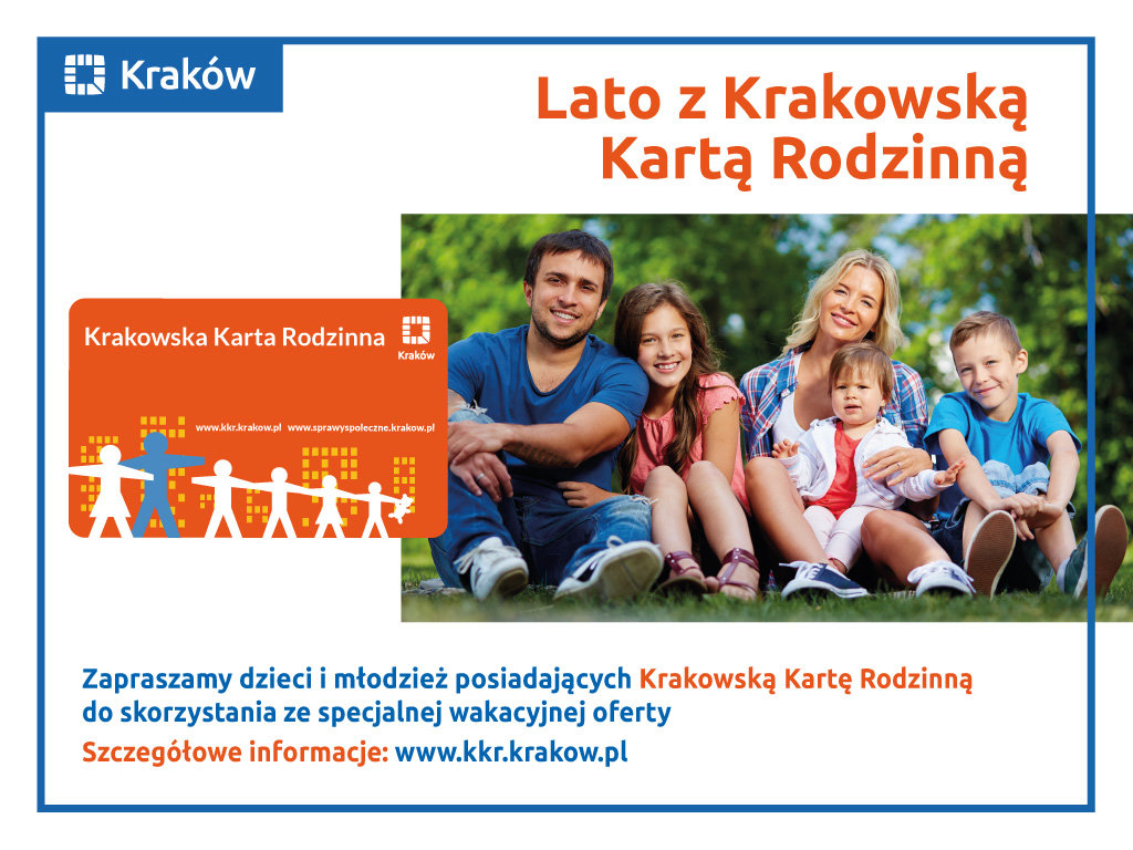 Plakat Lato Z Krakowską Kartą Rodzinną