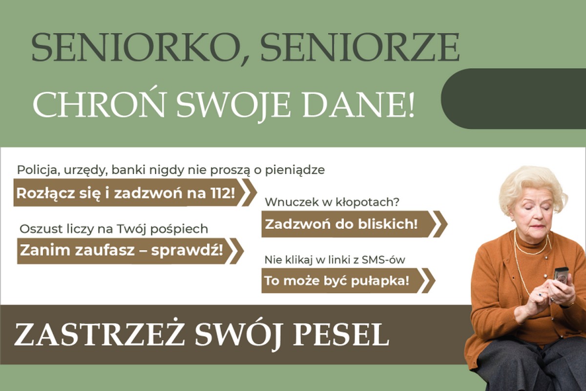 Baner: Ostrzeżenie dla seniorów