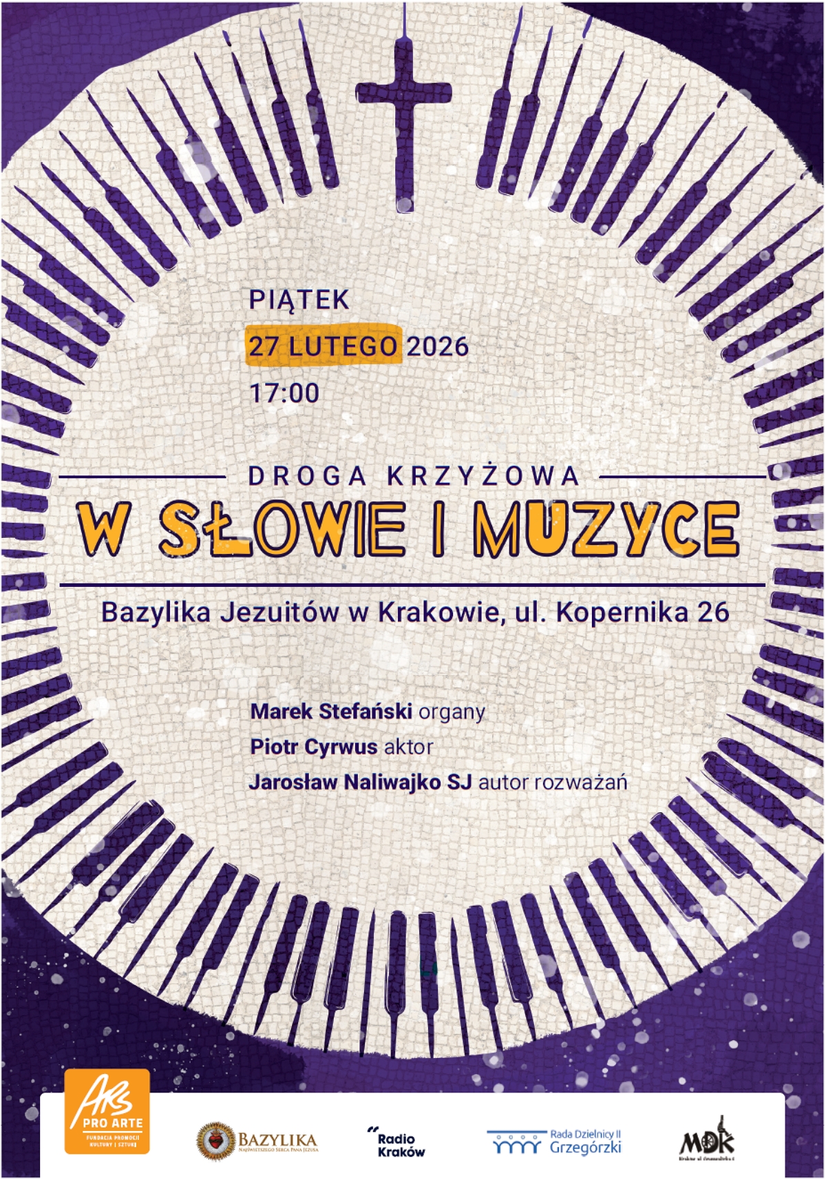 Plakat: Droga krzyżowa w słowie i muzyce