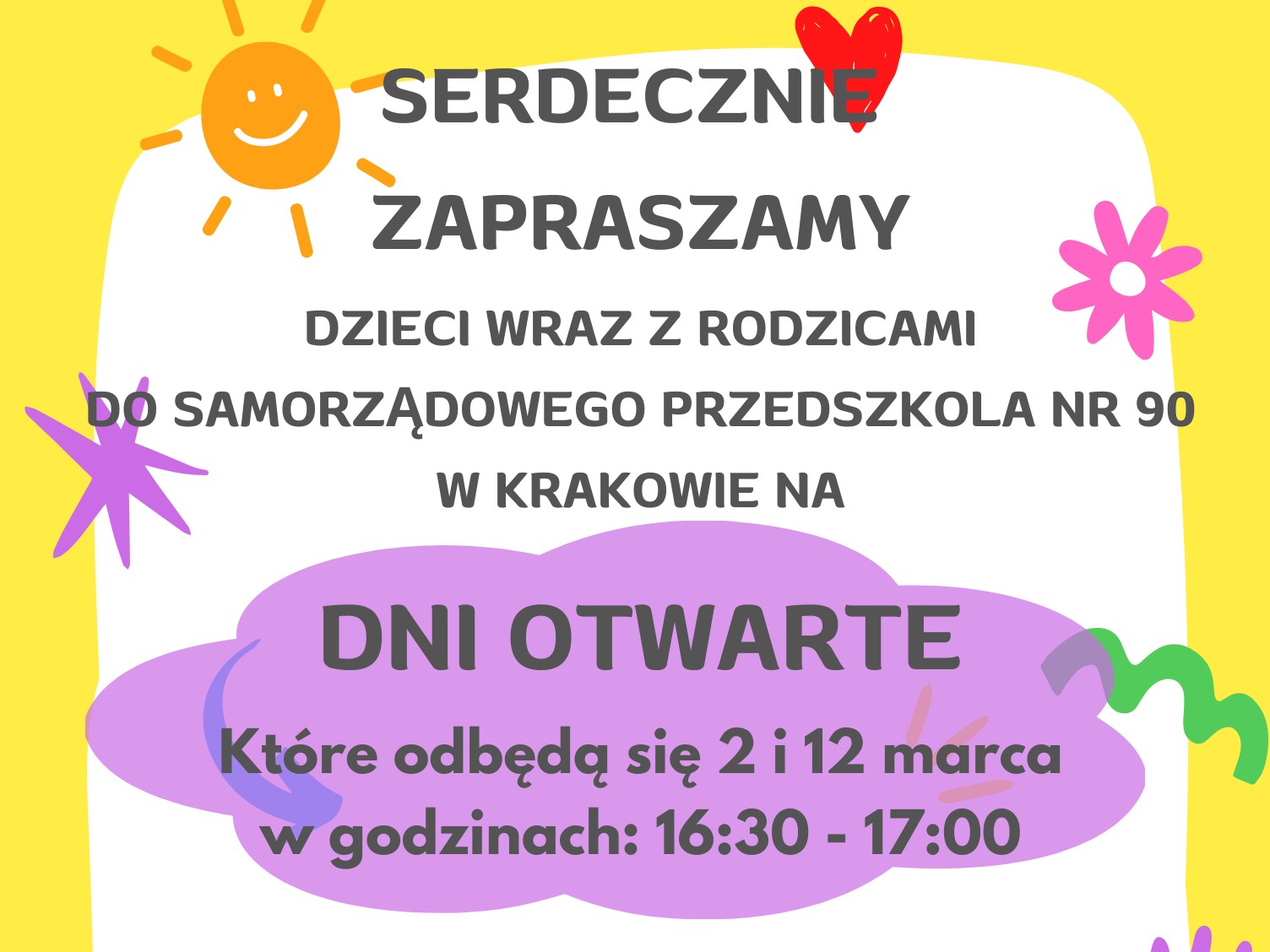 Dni otwarte w Samorządowym Przedszkolu nr 90