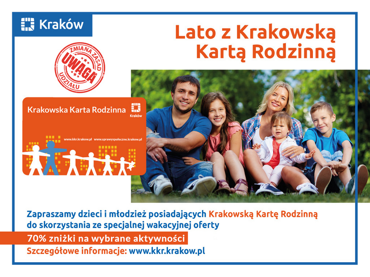 Baner: Lato z Krakowską Kartą Rodzinną